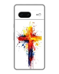 Чохол для Google Pixel 7 з картинкою «Акварельний хрест»