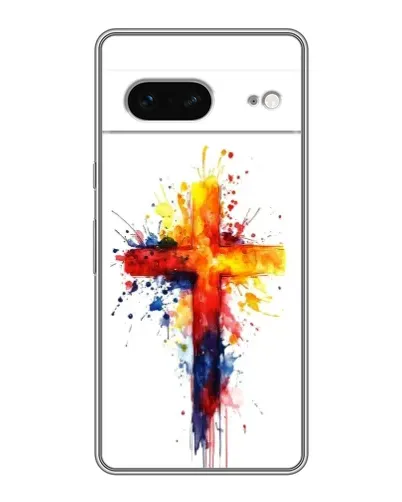Чохол для Google Pixel 7 з картинкою «Акварельний хрест»