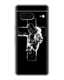 Чохол для Google Pixel 7 з картинкою «Сяючий хрест Jesus»