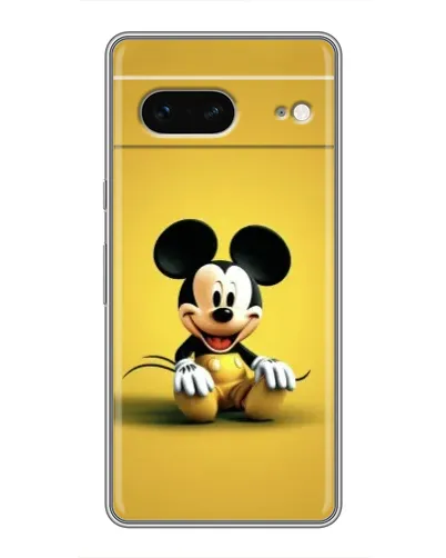 Чехол для Google Pixel 7 с картинкой «Микки на желтом»