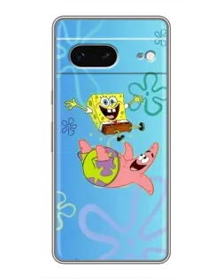 Чехол для Google Pixel 7 с картинкой «Спанч Боб и Патрик»
