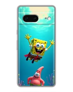 Чохол для Google Pixel 7 з картинкою «Спанч Боб під водою»