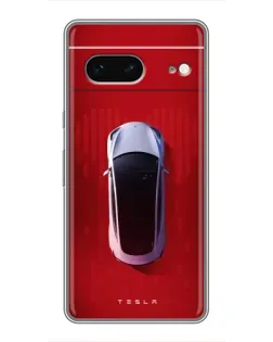Чохол для Google Pixel 7 з картинкою «Tesla Top View»