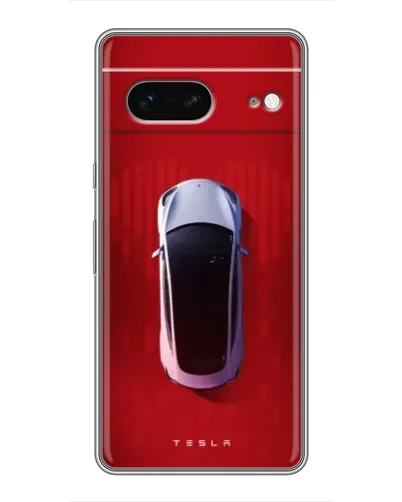 Чохол для Google Pixel 7 з картинкою «Tesla Top View»