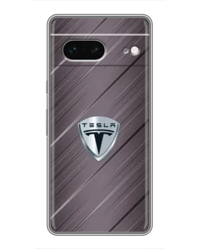 Чохол для Google Pixel 7 з картинкою «Металева текстура Tesla»