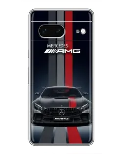 Чохол для Google Pixel 7 з картинкою «Mercedes — білий карбон»