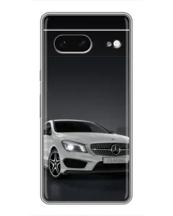 Чехол для Google Pixel 7 с картинкой «Mercedes AMG GT Silver»