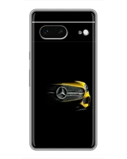 Чехол для Google Pixel 7 с картинкой «Mercedes — ретро стиль»