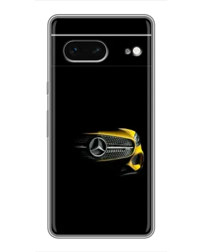 Чехол для Google Pixel 7 с картинкой «Mercedes — ретро стиль»