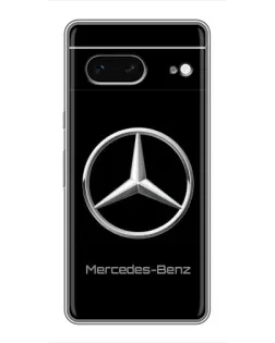 Чехол для Google Pixel 7 с картинкой «Mercedes Silver Logo»