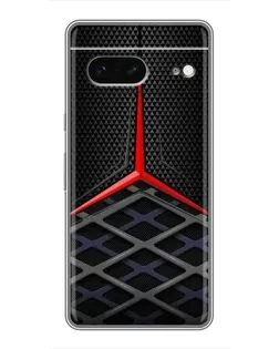 Чехол для Google Pixel 7 с картинкой «Mercedes Carbon Grid»