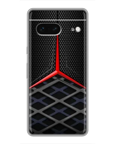 Чехол для Google Pixel 7 с картинкой «Mercedes Carbon Grid»