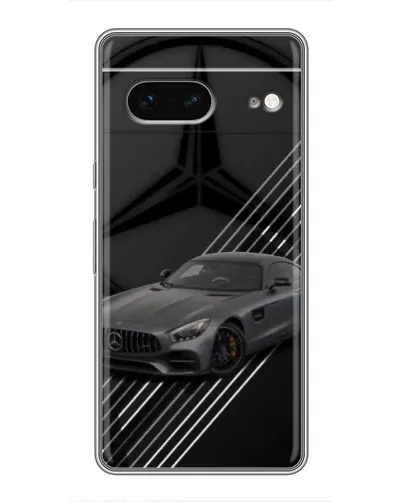 Чехол для Google Pixel 7 с картинкой «Mercedes AMG — графика»