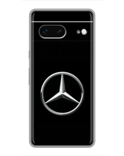 Чехол для Google Pixel 7 с картинкой «Mercedes классический лого»