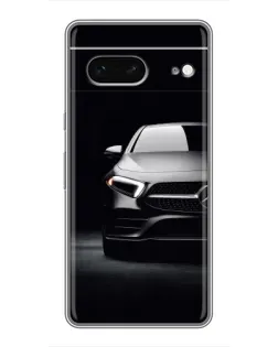 Чехол для Google Pixel 7 с картинкой «Свет фар Mercedes»