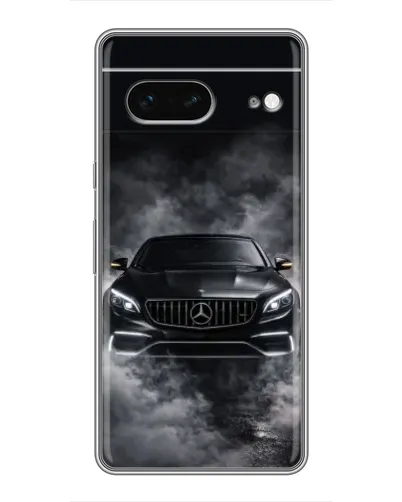 Чехол для Google Pixel 7 с картинкой «Mercedes в дыму»