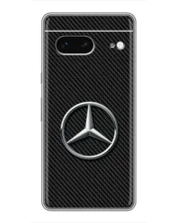 Чехол для Google Pixel 7 с картинкой «Карбоновый Mercedes стиль»