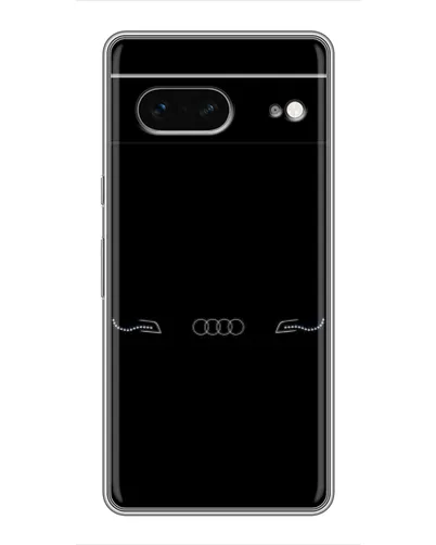 Чехол для Google Pixel 7 с картинкой «Audi — световой подпись»