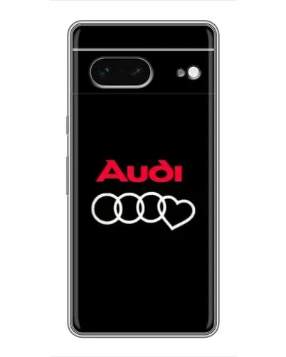 Чехол для Google Pixel 7 с картинкой «Логотип Audi Heart»