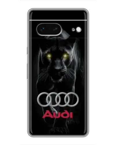 Чехол для Google Pixel 7 с картинкой «Пантера и Audi»