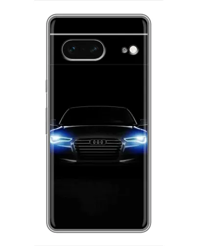 Чехол для Google Pixel 7 с картинкой «Audi в неоне»