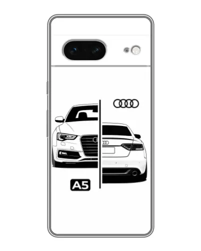 Чехол для Google Pixel 7 с картинкой «Audi — контрастный дизайн»