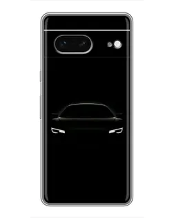 Чехол для Google Pixel 7 с картинкой «Взгляд Audi в темноте»