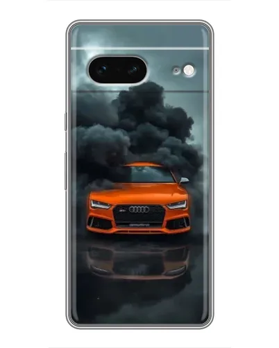 Чехол для Google Pixel 7 с картинкой «Audi в облаках дыма»