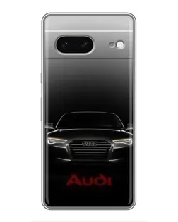 Чехол для Google Pixel 7 с картинкой «Audi — градиентный контур»