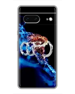 Чехол для Google Pixel 7 с картинкой «Энергия лого Audi»