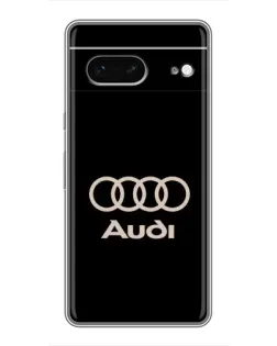 Чехол для Google Pixel 7 с картинкой «Audi — золотой логотип»