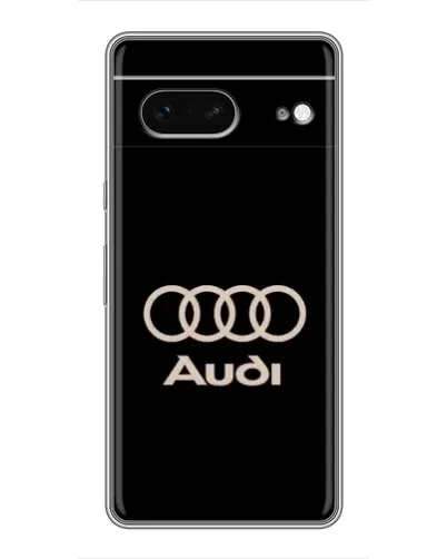 Чехол для Google Pixel 7 с картинкой «Audi — золотой логотип»