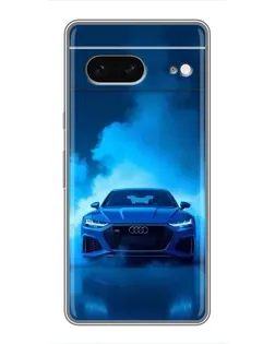 Чехол для Google Pixel 7 с картинкой «Audi — голубая энергия»