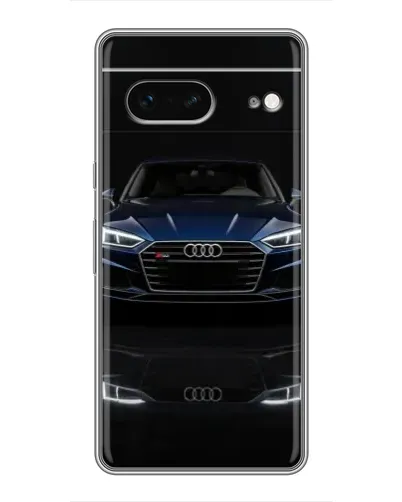 Чехол для Google Pixel 7 с картинкой «Audi — ночное отражение»