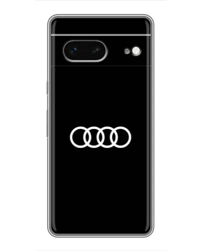 Чехол для Google Pixel 7 с картинкой «Audi White Logo»