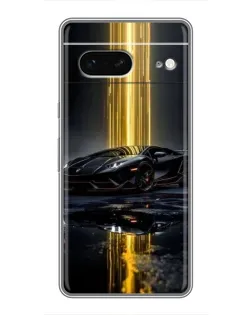 Чохол для Google Pixel 7 з картинкою «Нічний Lamborghini драйв»