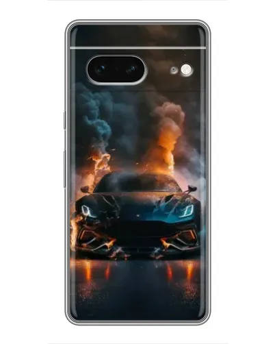 Чохол для Google Pixel 7 з картинкою «Lamborghini димна естетика»