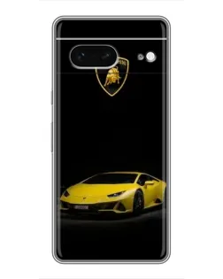 Чохол для Google Pixel 7 з картинкою «Lamborghini жовтий акцент»
