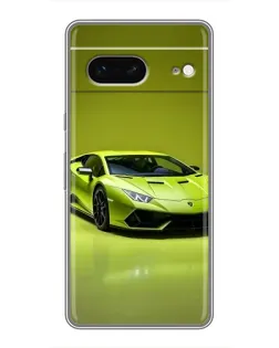 Чохол для Google Pixel 7 з картинкою «Салатовий Lamborghini Huracan»