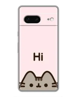 Чехол для Google Pixel 7 с картинкой «Пушин говорит Hi»