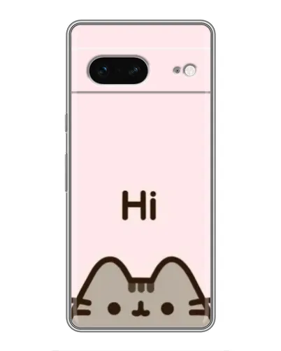 Чехол для Google Pixel 7 с картинкой «Пушин говорит Hi»