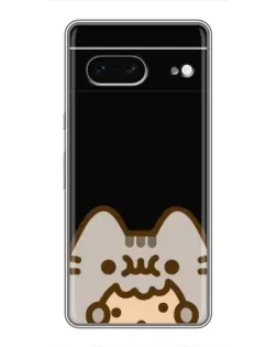 Чехол для Google Pixel 7 с картинкой «Пушин на черном»