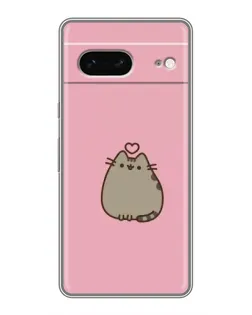 Чехол для Google Pixel 7 с картинкой «Pusheen сердце»
