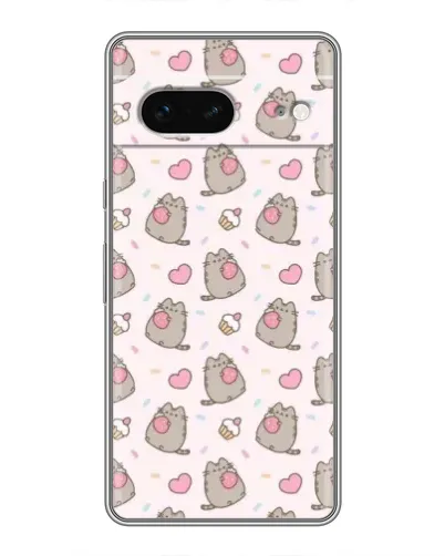 Чехол для Google Pixel 7 с картинкой «Пушин и сладости»