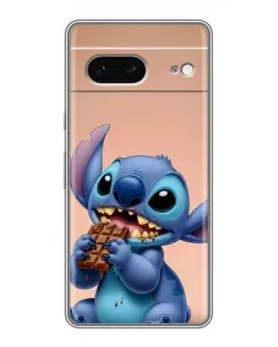 Чохол для Google Pixel 7 з картинкою «Стіч їсть шоколад»