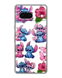 Чохол для Google Pixel 7 з картинкою «Стікери Stitch та Angel»