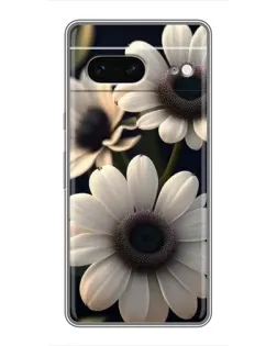 Чохол для Google Pixel 7 з картинкою «Білі маргаритки макро»