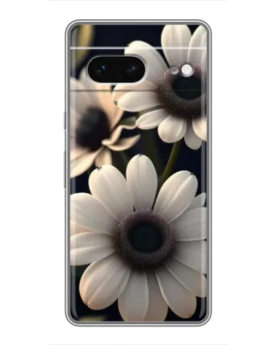 Чохол для Google Pixel 7 з картинкою «Білі маргаритки макро»