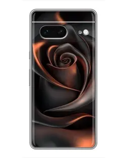 Чохол для Google Pixel 7 з картинкою «Шовкова чорна троянда»
