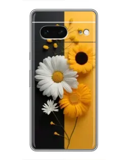Чохол для Google Pixel 7 з картинкою «Соняшник та ромашка»